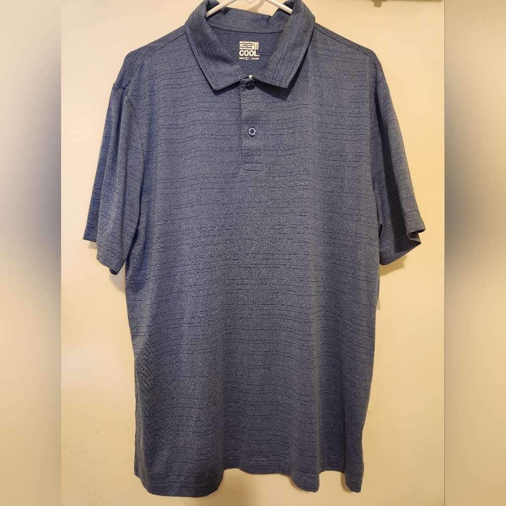 Blue Men's Polo Shirt By 32 Degrees
